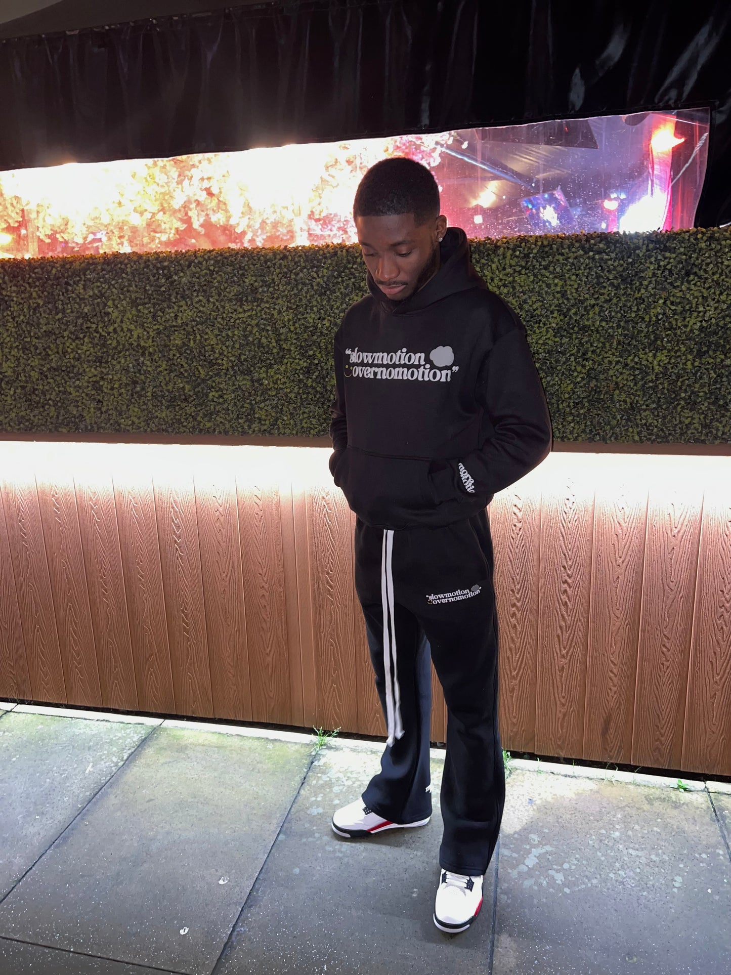 BBL PRINT HOODIE - BLACK