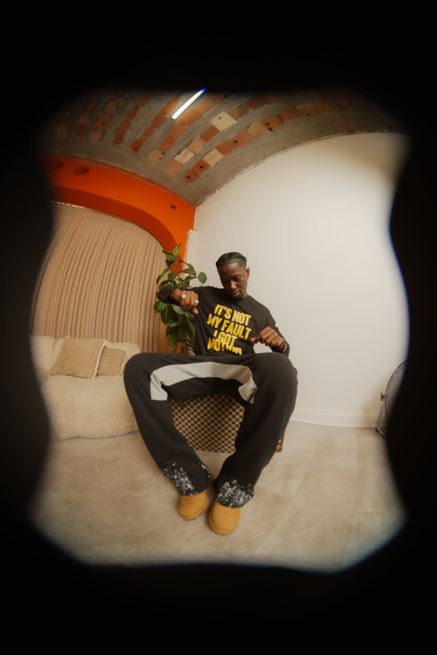 WIZ LONG SLEEVE TEE - BLACK/YELLOW