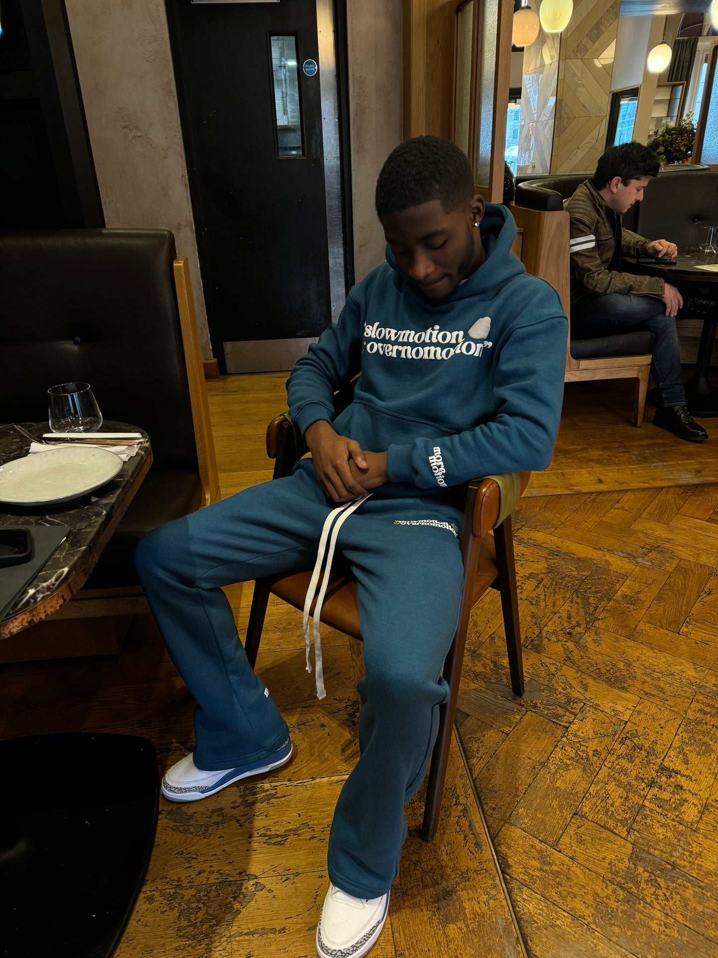 BBL PRINT HOODIE - BLUE