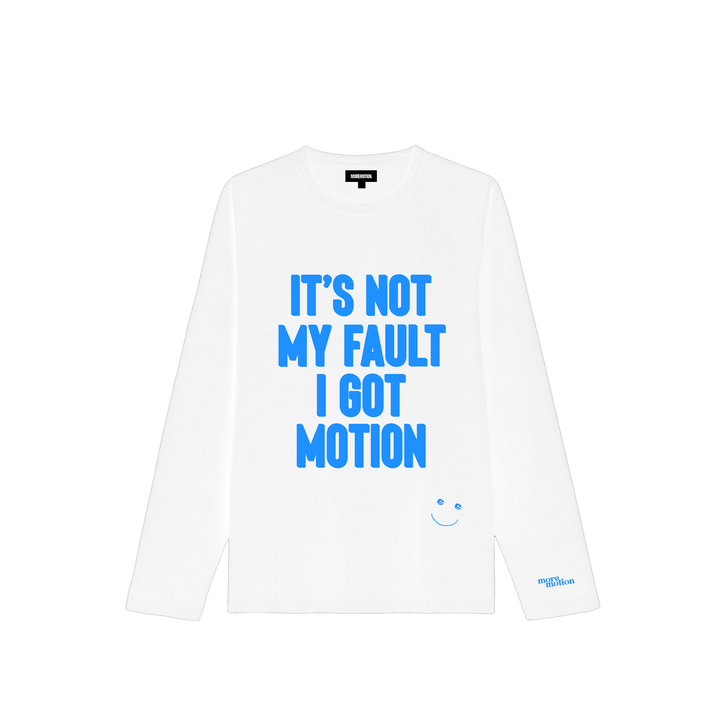 WIZ LONG SLEEVE TEE - WHITE/BLUE
