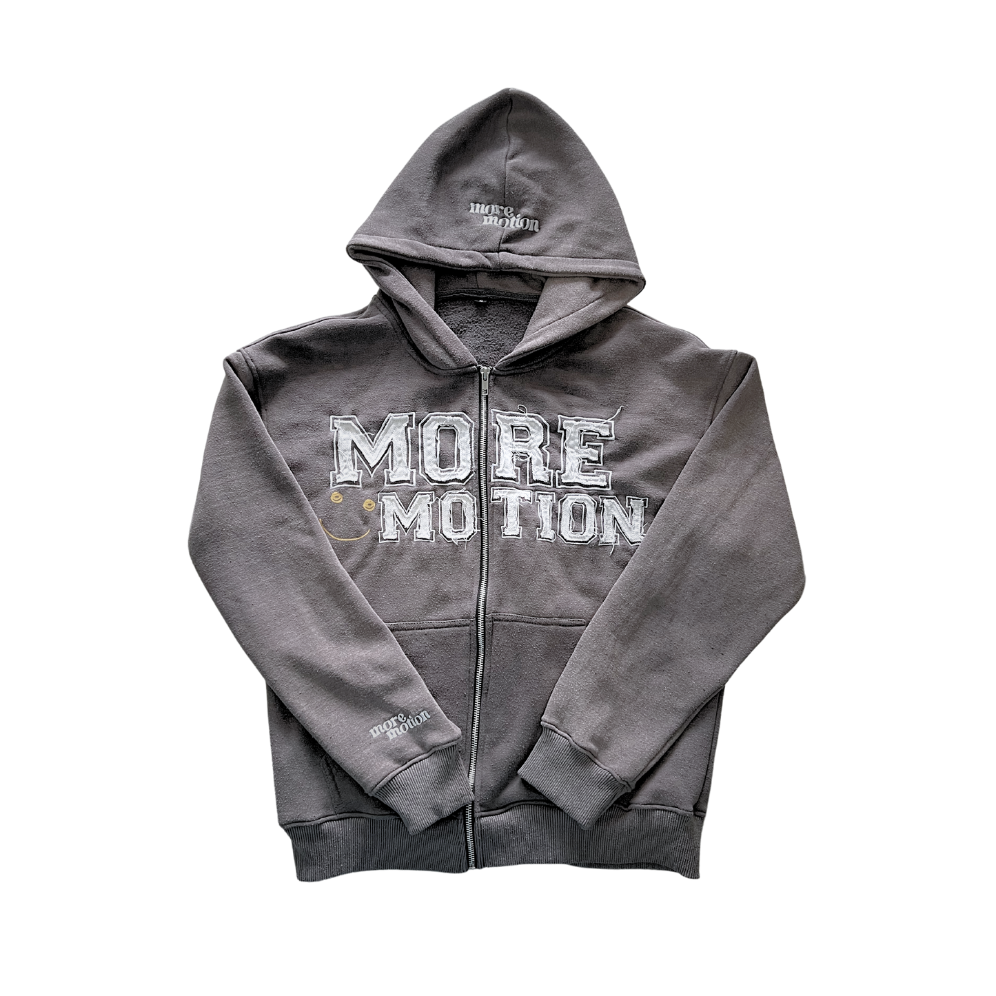 MM DIRTY GREY ZIP HOODIE