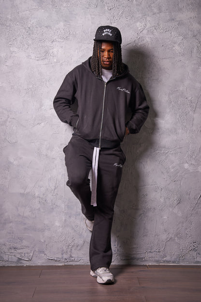 BASICS FLARED PANTS - BLACK