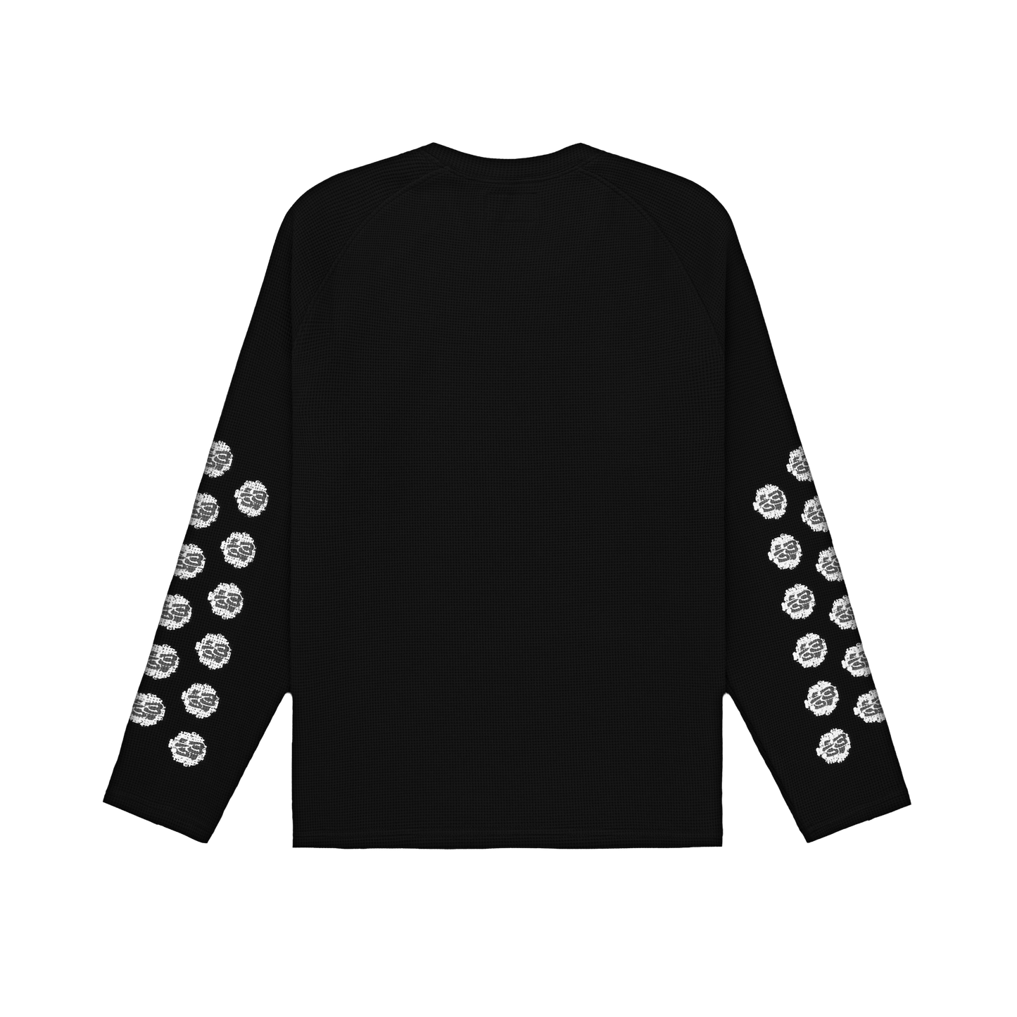 MMS WAFFLE L/S TEE - BLACK