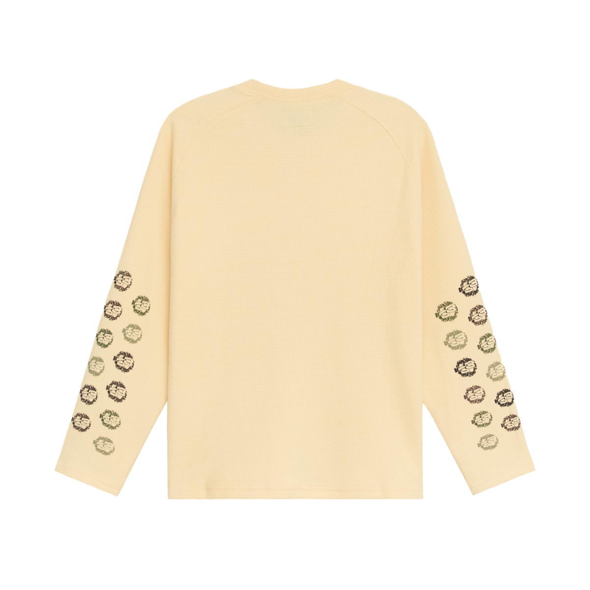 MMS WAFFLE L/S TEE - CREAM/CAMO