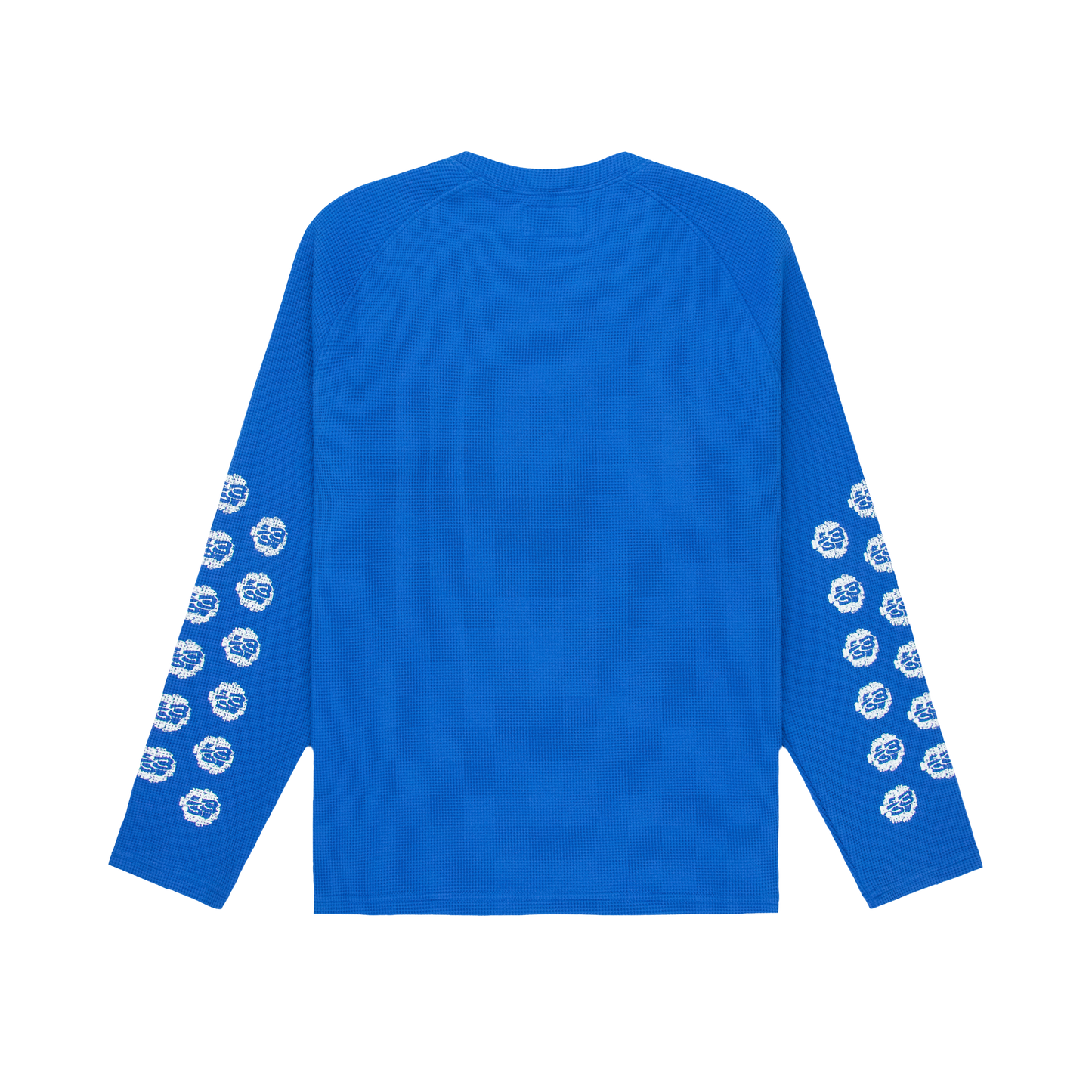 MMS WAFFLE L/S TEE - BLUE (PRE-ORDER SHIPS IN 9 WORKING DAYS