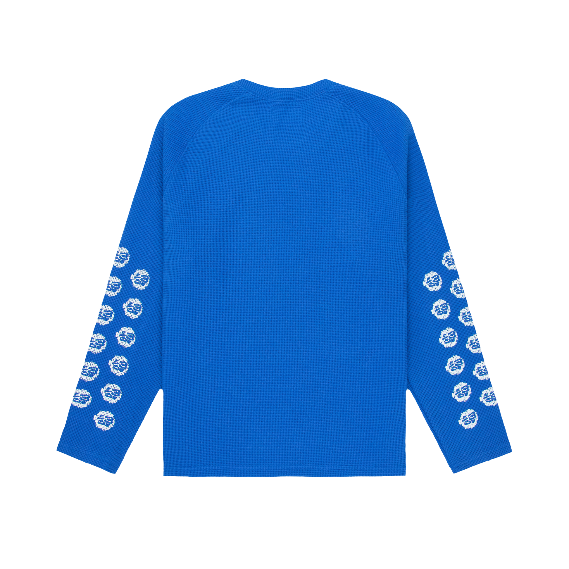MMS WAFFLE L/S TEE - BLUE (PRE-ORDER SHIPS IN 10 WORKING DAYS