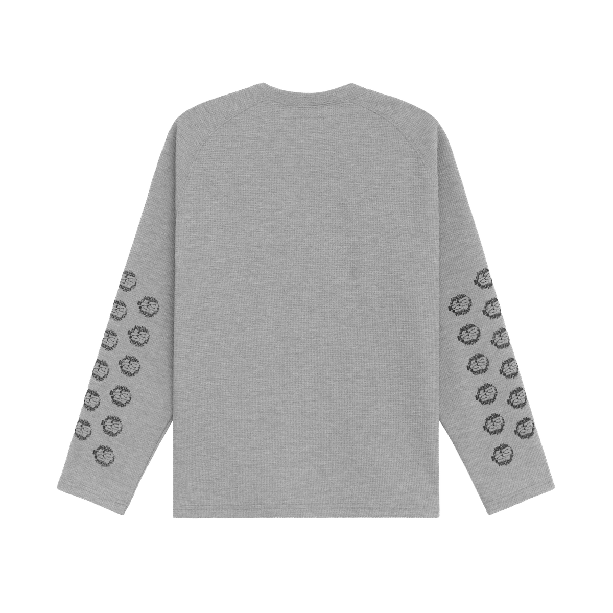 MMS WAFFLE L/S TEE - GREY