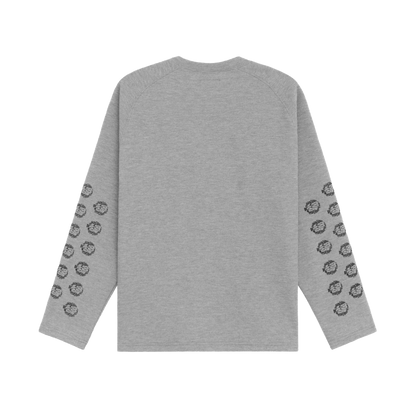 MMS WAFFLE L/S TEE - GREY