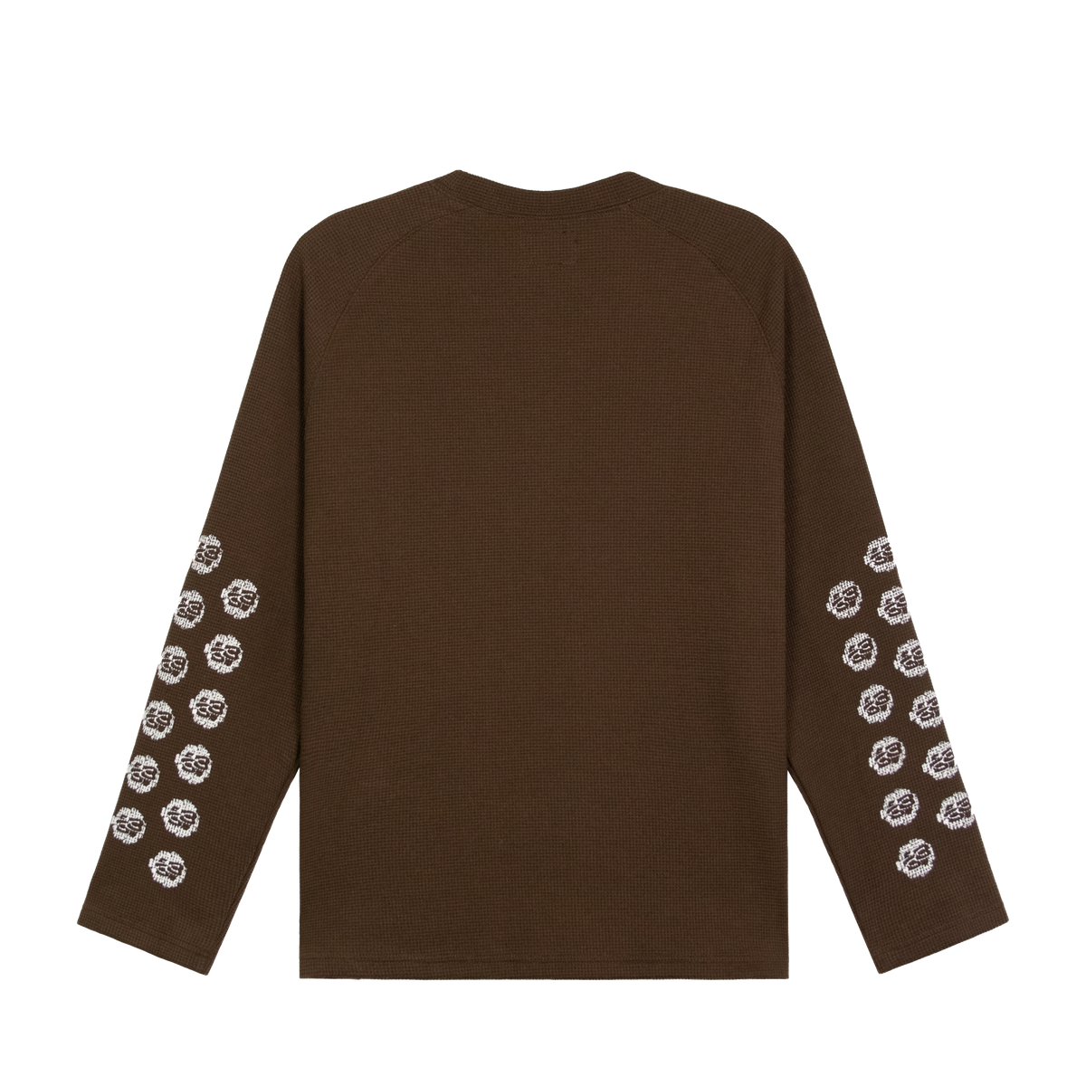 MMS WAFFLE L/S TEE - CHOCO BROWN