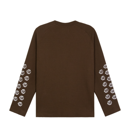 MMS WAFFLE L/S TEE - CHOCO BROWN