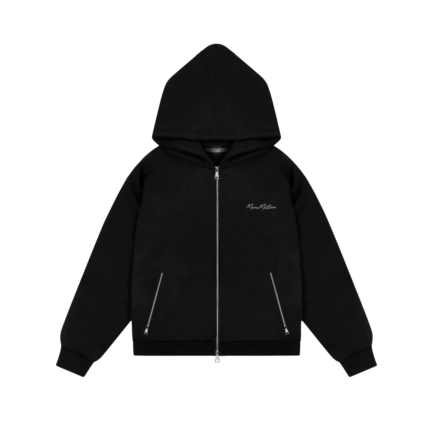 BASICS ZIP HOODIE - BLACK