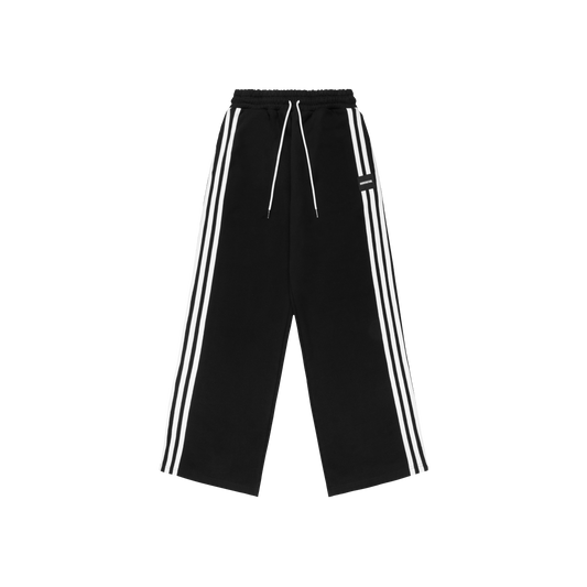 STRIPED VOLCANO JOGGERS - BLACK