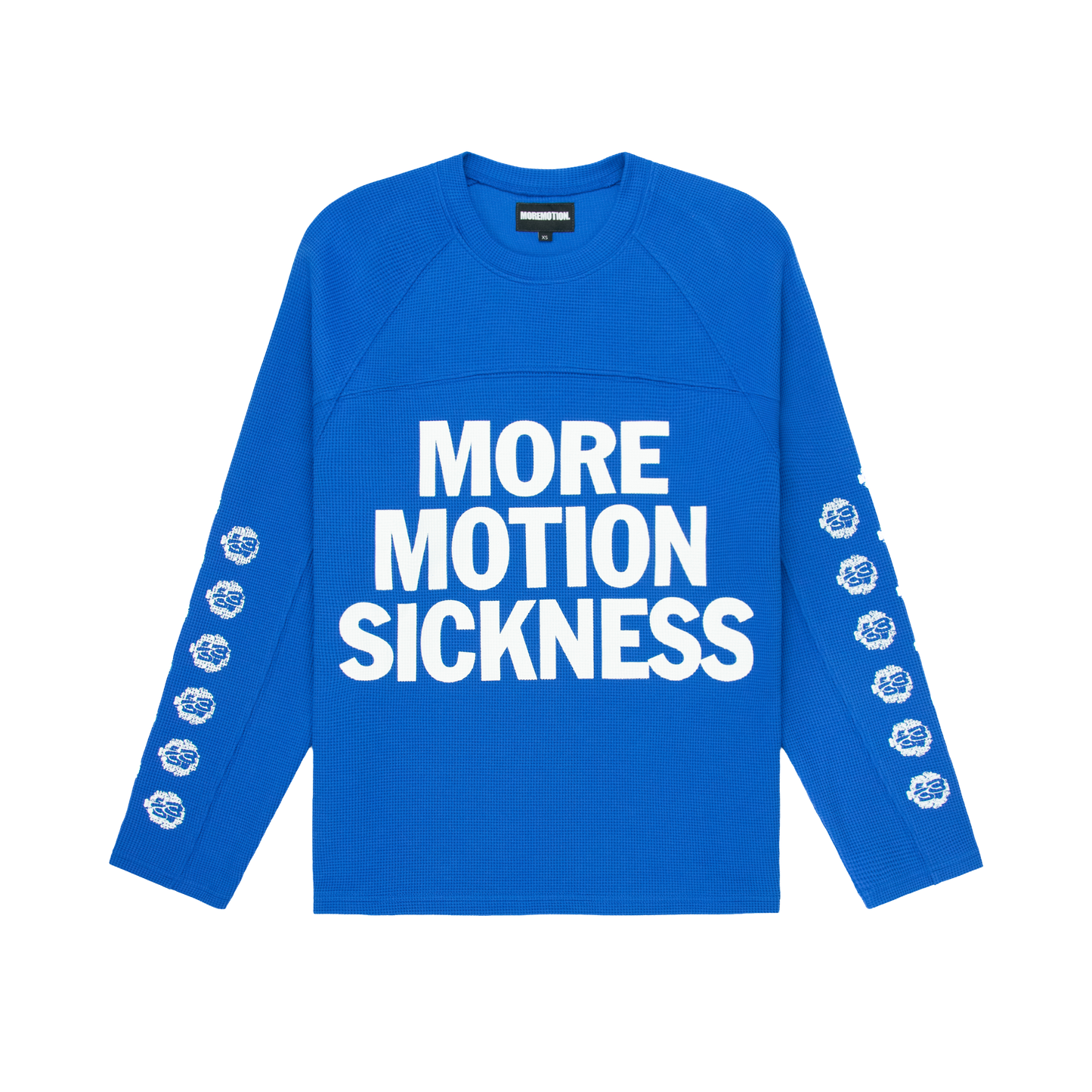 MMS WAFFLE L/S TEE - BLUE (PRE-ORDER SHIPS IN 10 WORKING DAYS