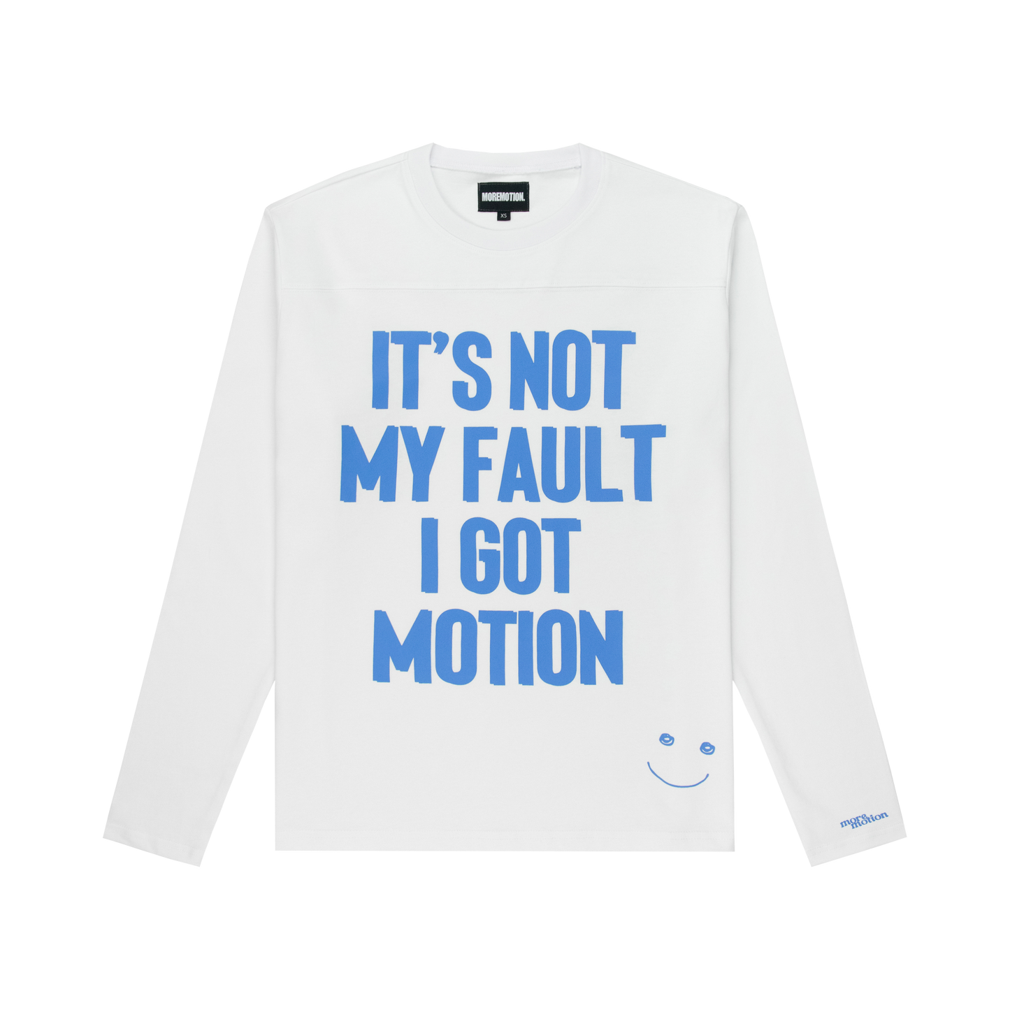 WIZ LONG SLEEVE TEE - WHITE/BLUE