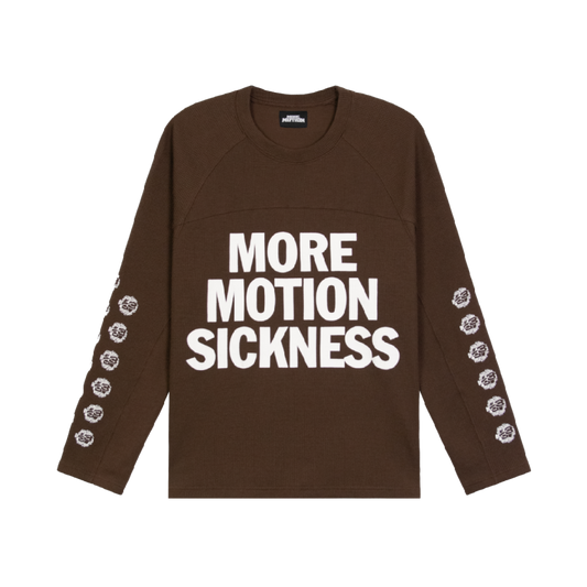 MMS WAFFLE L/S TEE - CHOCO BROWN