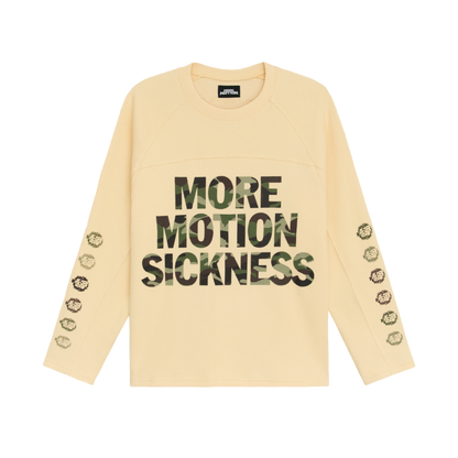 MMS WAFFLE L/S TEE - CREAM/CAMO
