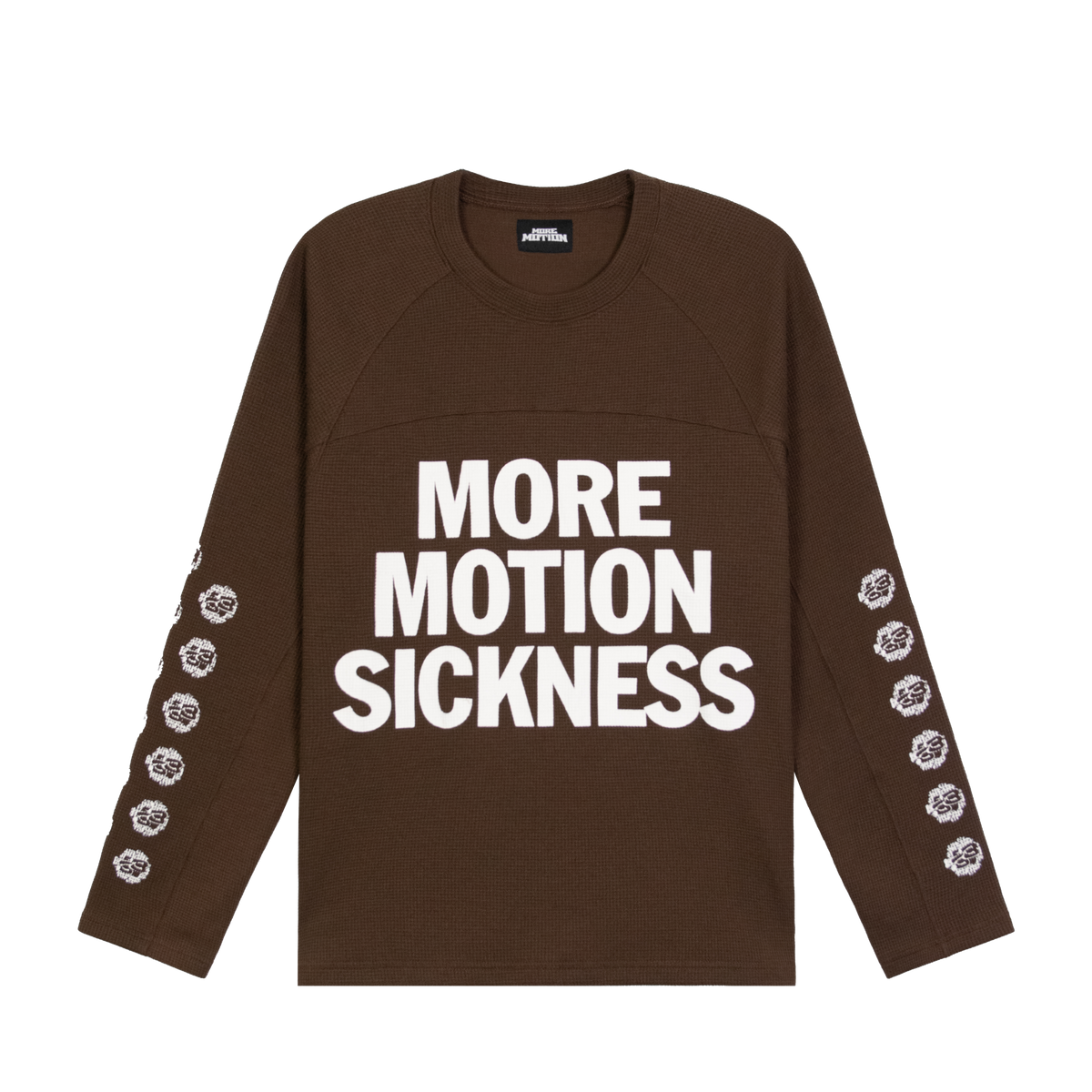 MMS WAFFLE L/S TEE - CHOCO BROWN
