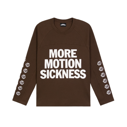MMS WAFFLE L/S TEE - CHOCO BROWN