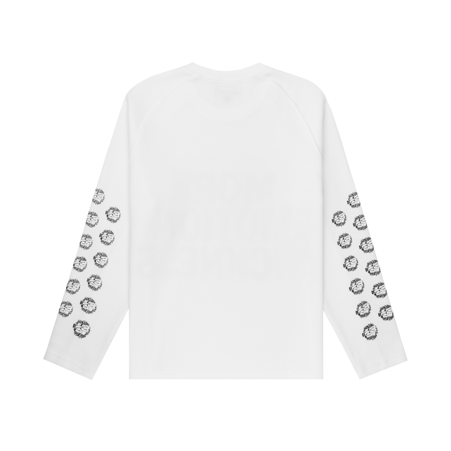 MMS WAFFLE L/S TEE - WHITE (PRE-ORDER SHIPS IN 9 WORKING DAYS