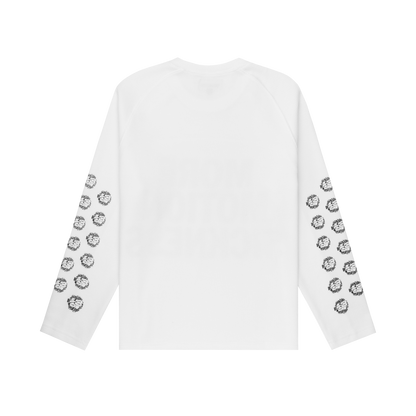 MMS WAFFLE L/S TEE - WHITE