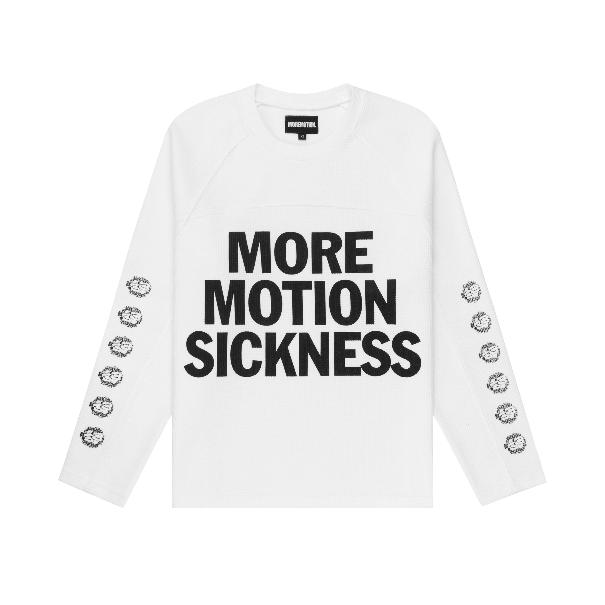 MMS WAFFLE L/S TEE - WHITE (PRE-ORDER SHIPS IN 2 WORKING DAYS
