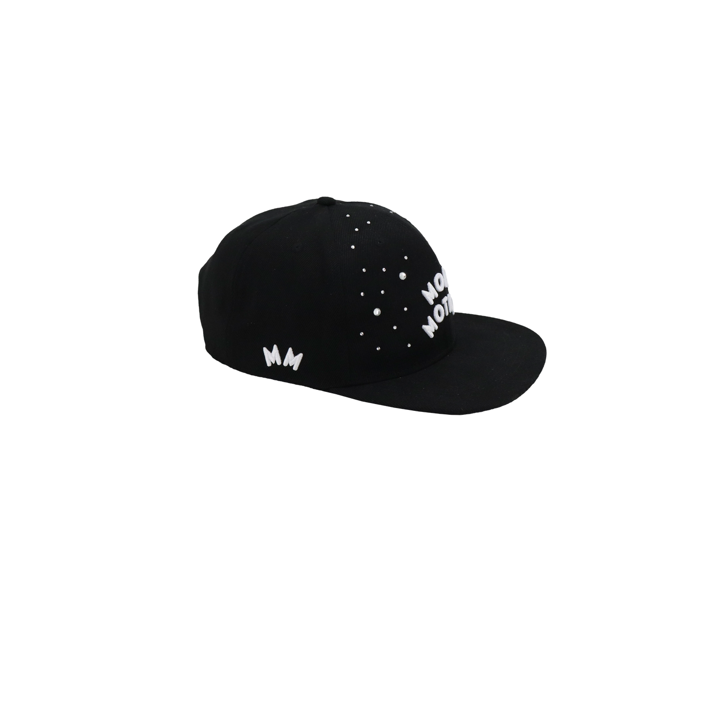 RHINESTONE SNAPBACK - BLACK