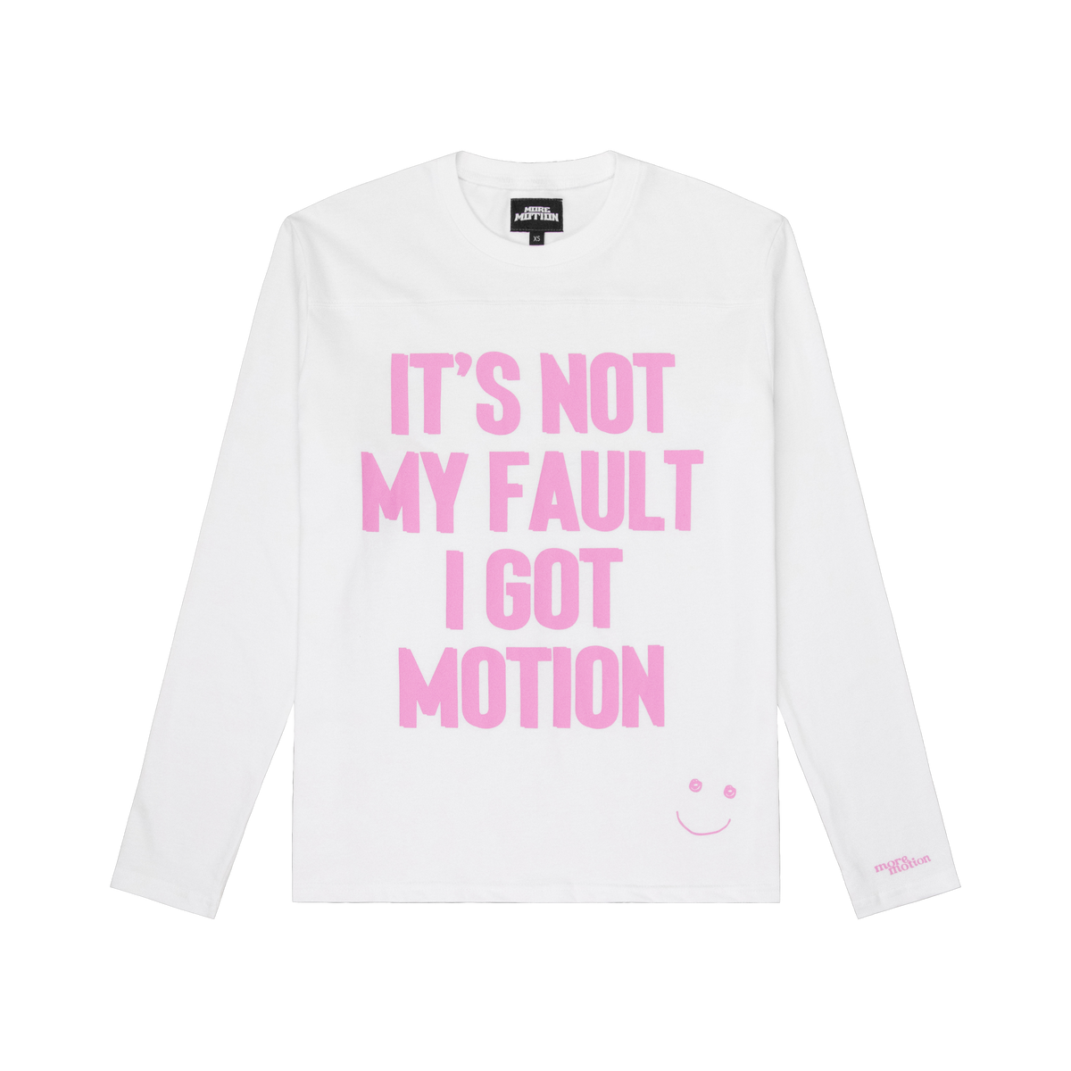 WIZ LONG SLEEVE TEE - WHITE/PINK