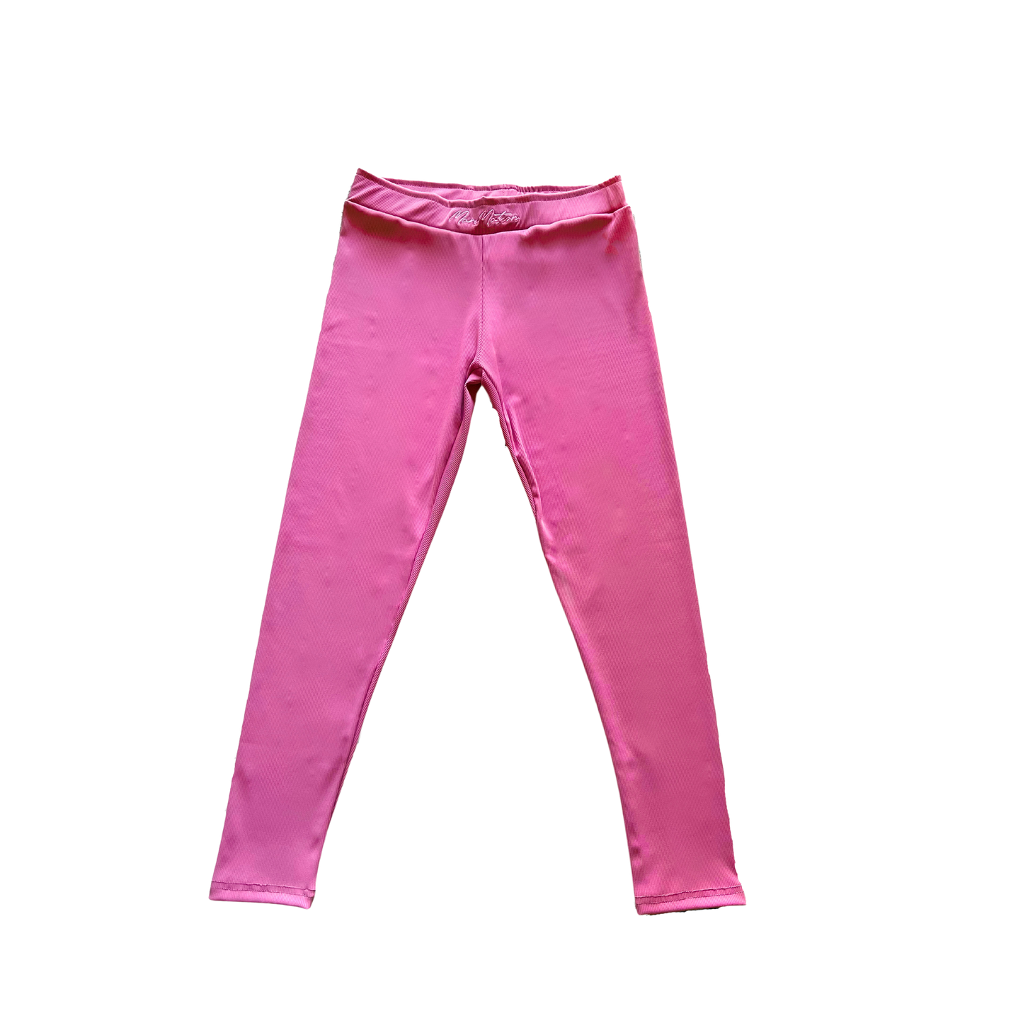 WOMENS RIBBED PANTS - PEACHY PINK