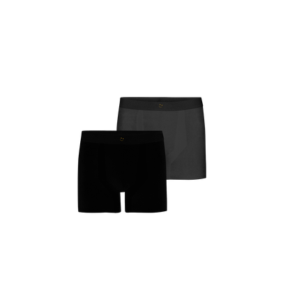 BLACK & GREY MM BOXERS (TWIN PACK)