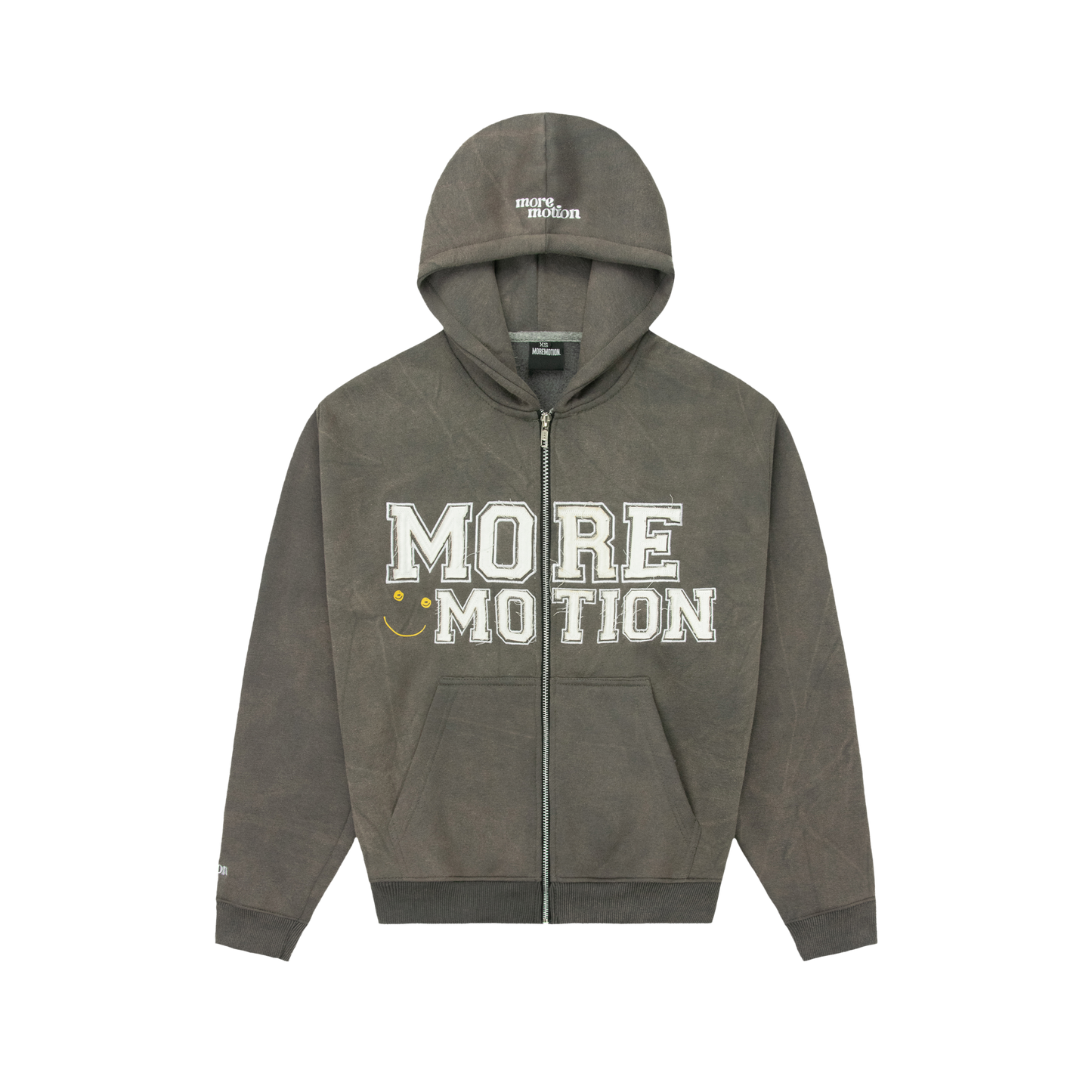 MM DIRTY GREY ZIP HOODIE