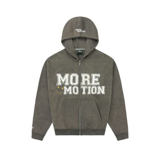 MM DIRTY GREY ZIP HOODIE