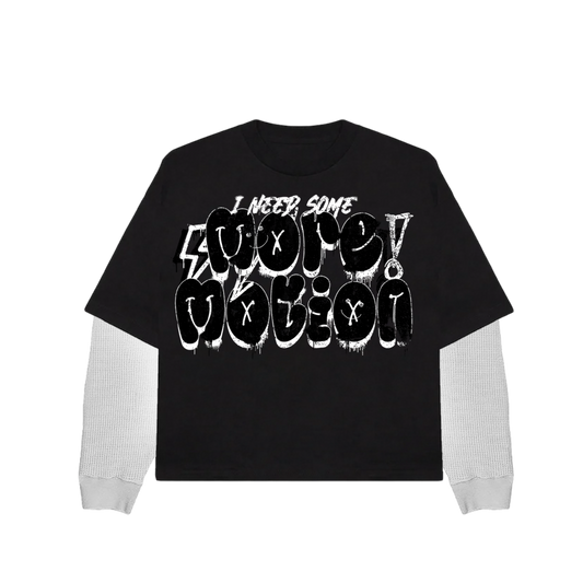 GRAFFITI WAFFLE SLEEVE TEE